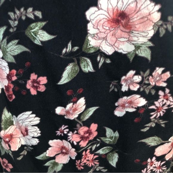 American Eagle Outfitters floral print pink black strapless mini dress sz XXL - Picture 5 of 9